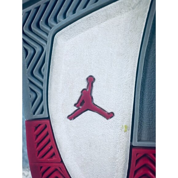 Air Jordan 4 Retro  Boys Sneakers Size 12C  Black Red Leather Upper EUC - Picture 9 of 9